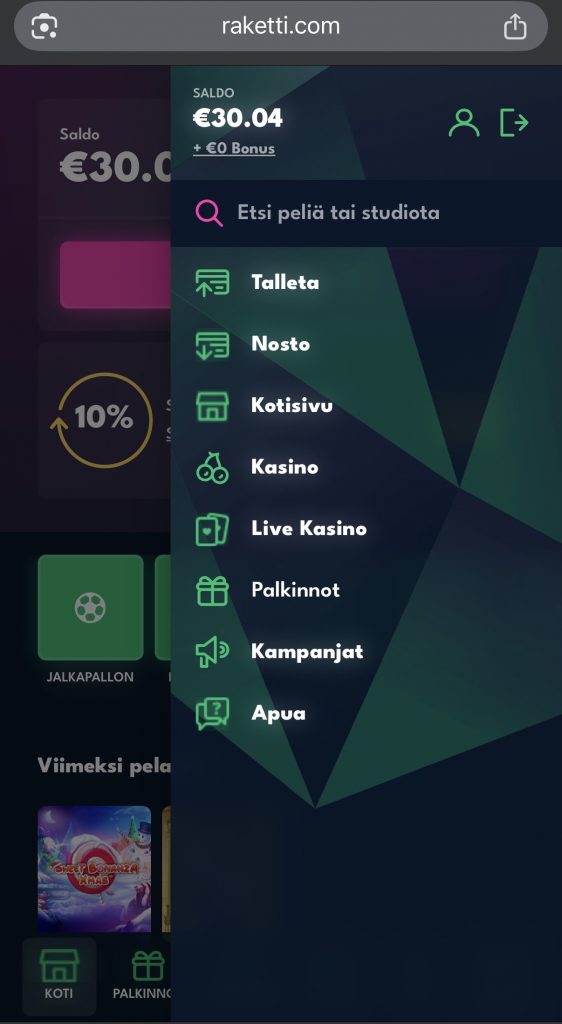 Ulkomainen nettikasino ja sen pelitili