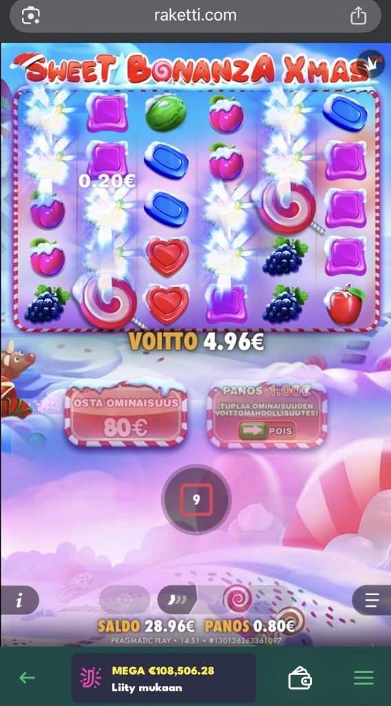 Sweet Bonanza Xmas -pelin pelaaminen ulkomaisella kasinolla