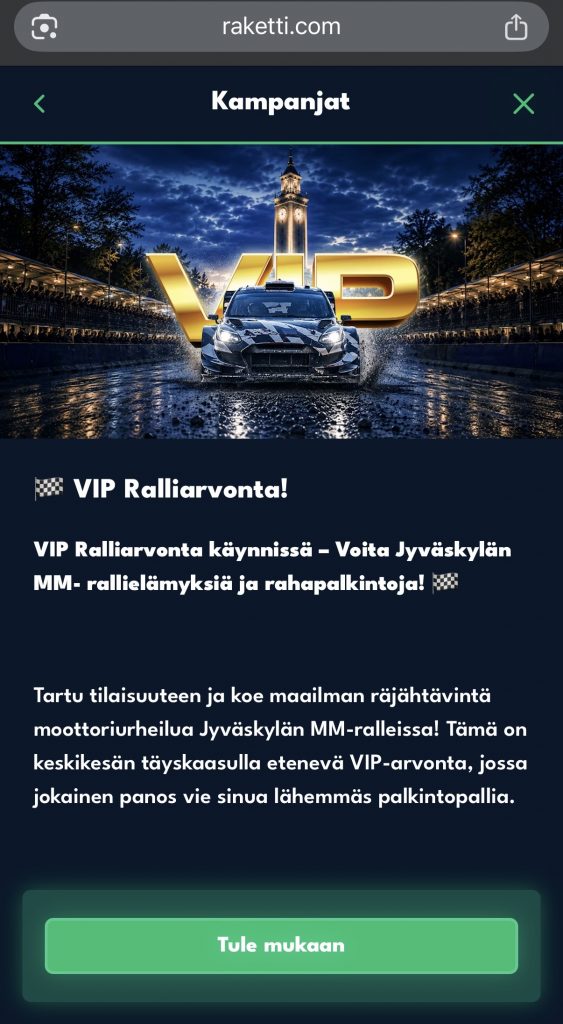Kasino ilman lisenssiä tarjoaa arvontoja