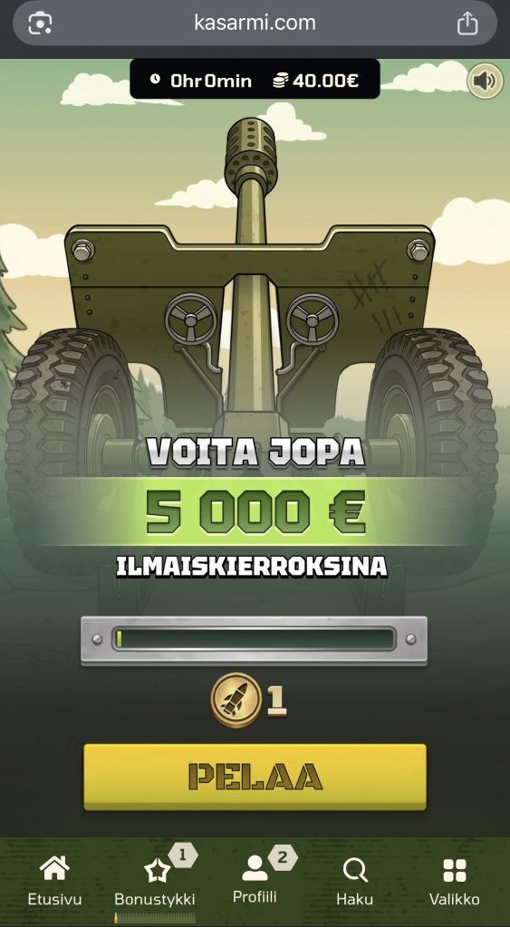 Virolainen pikakasino ja sen uusille pelaajille suunnattu bonuspeli